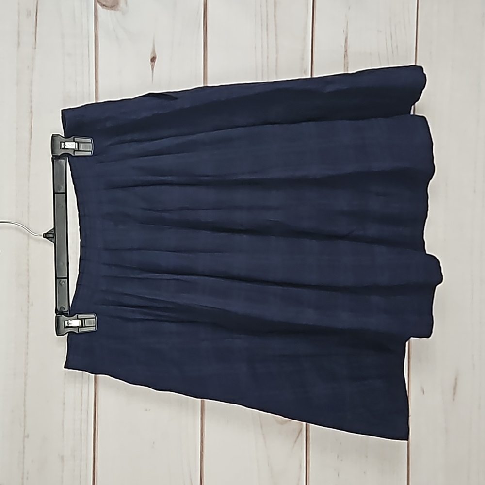 Anthropologie Darlene Dobby Button Cotton Skirt - Size 14 - Picture 2 of 9